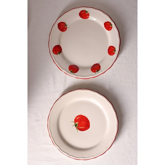 Rakle Pomodoro Stoneware 4lü Pasta Tabağı Seti 21 Cm