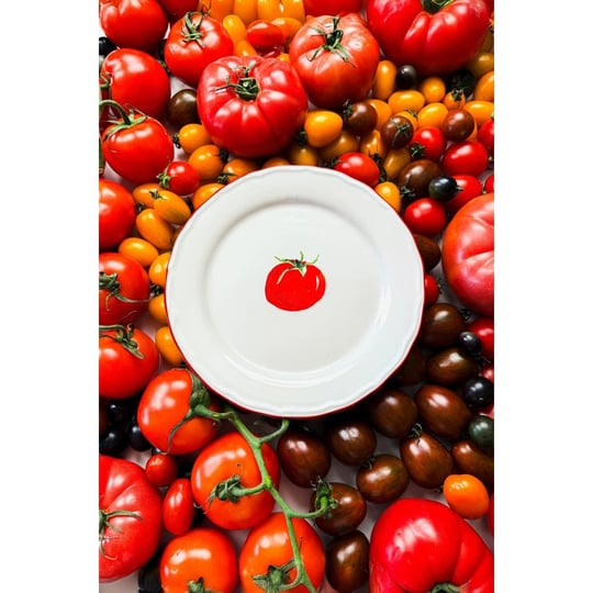 Rakle Pomodoro Stoneware 4lü Pasta Tabağı Seti 21 Cm