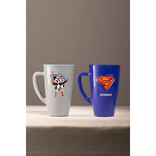 Rakle Superman 2li Kupa Seti Mavi-gri 400 Cc