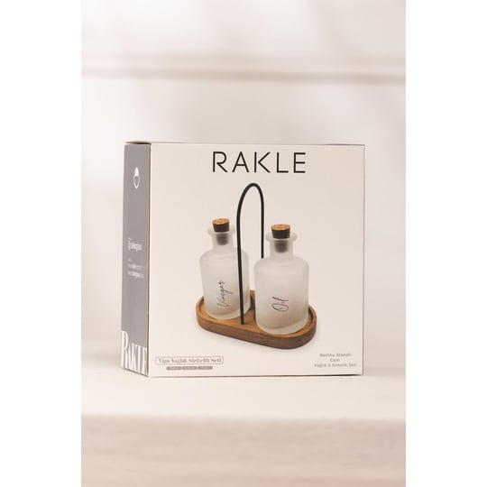 Rakle Vigo Bambu Stantlı 2li Yağlık-sirkelik Seti 200 Cc