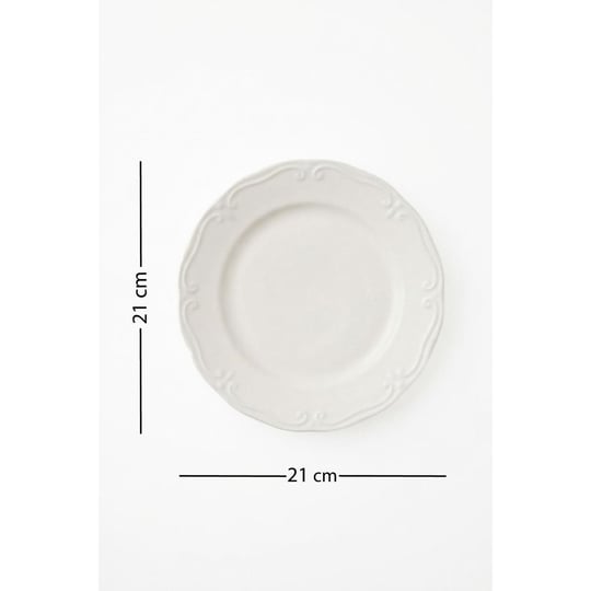 Rakle X Bengi Kurtcebe Anneanne Sofraları Porselen 4lü Pasta Tabağı Seti 21 Cm