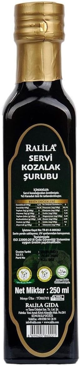 Ralila Servi Kozalak Şurubu 250 ml (Çocuklara özel yumuşak içim)