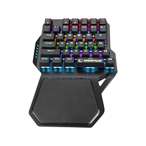 Rampage KB-R77 PALM USB Rainbow Backlight Outemu Blue Switch Mekanik 36 Tuşlu Mini Gaming Oyuncu Klavyesi
