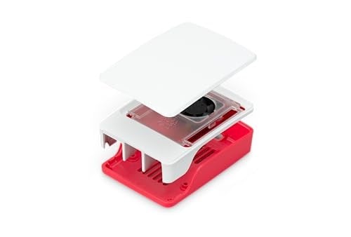 Raspberry Pi 5 için resmi gövde, kırmızı/beyaz