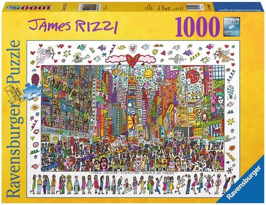 Ravensburger 1000 Parça Puzzle James Rizzi-Times Square