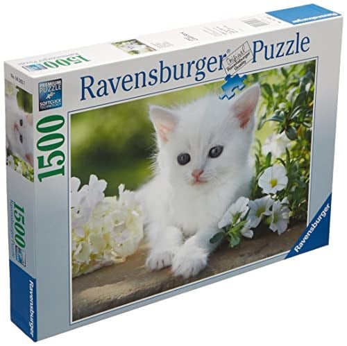Ravensburger 1500 Parça Beyaz Kedi Puzzle