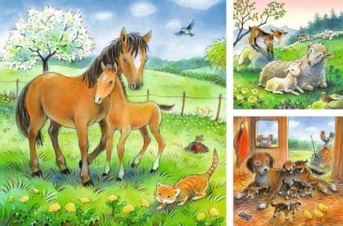 Ravensburger 3×49 Parça “Sarılma Zamanı” Puzzle
