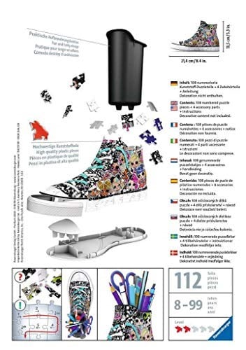 Ravensburger 3D Puz LOL Sneaker - Seçenekler: LOL, Amerikan, Grafiti