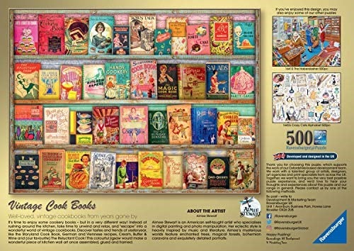 Ravensburger 500 Parça Yemek Kitapları Yapboz