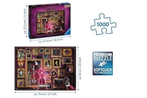 Ravensburger Villainous Captain Hook Yapboz, 1000 Parça