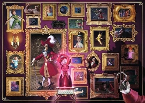 Ravensburger Villainous Captain Hook Yapboz, 1000 Parça