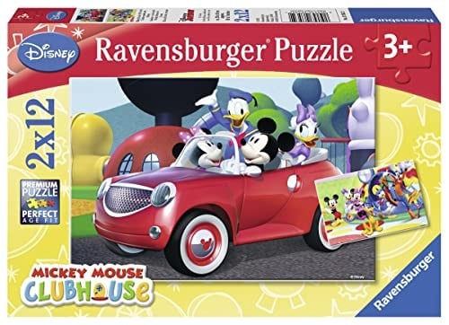 Ravensburger Wd Mickey Mousse 2x12P Yapboz 75652