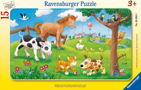 Ravensburger Yapboz, Cuddly Friends, 15 Parça