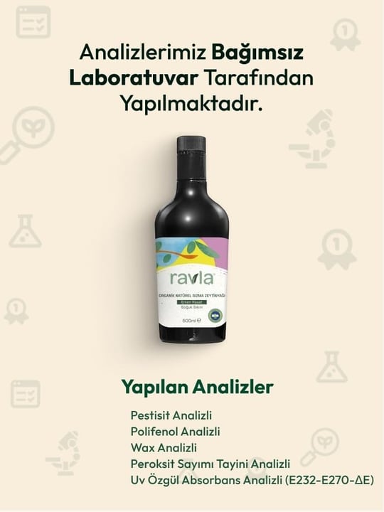 Ravla Organik Zeytinyağı – Bebek ve Çocuklara Özel Yüksek Polifenol Serisi 500 ml