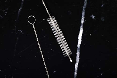 RawNori 2 İçme Saman Temizleme Fırçası UZUN - Paslanmaz Çelik İçecek Pipetleri için Kıl Temizleyici Cam Yıkama İçin Ağır Hizmet Fırçaları Silikon Metal Pipetler Çaydanlık Bacalı Mini Mikro Şişe