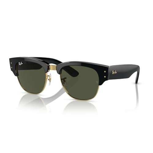 Ray-Ban Mega Clubmaster 0316S 901/31 Black/Gold-Green Güneş Gözlüğü