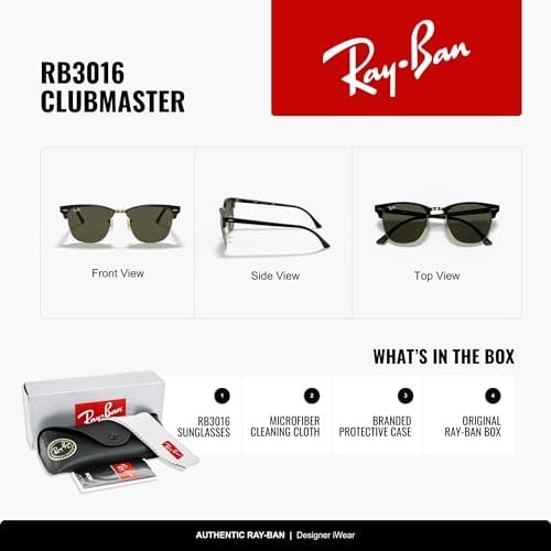 Ray-Ban RB3016 Clubmaster Kare Güneş Gözlüğü