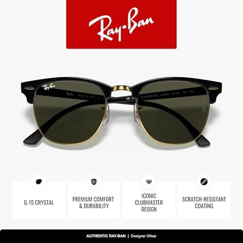 Ray-Ban RB3016 Clubmaster Kare Güneş Gözlüğü