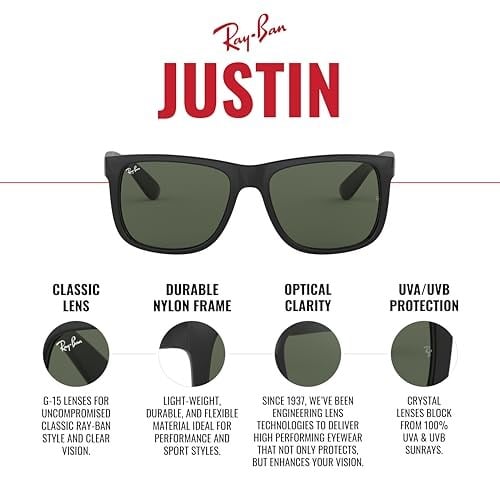 Ray-Ban Unisex Güneş Gözlüğü, Rubber Light Haanna/Brown Graddyt, Standart Beden