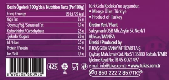 Raykush Art Tukaş Enginar Kalbi Konservesi 385 Gr