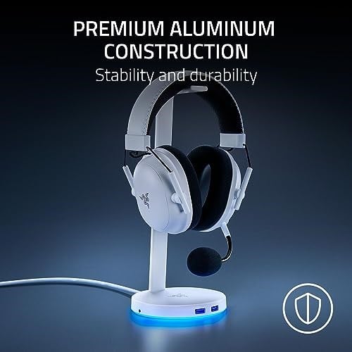 Razer Base Station V2 Chroma - USB Hub ve RGB Aydınlatmalı Kulaklık Standı (7.1 Surround Sesli USB Hub, Entegre Kulaklık Tutu - Seçenekler: Base Station V2, Baz İstasyonu V2 Chroma, Mouse Bungee V3...