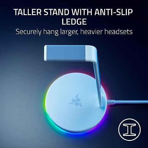 Razer Base Station V2 Chroma - USB Hub ve RGB Aydınlatmalı Kulaklık Standı (7.1 Surround Sesli USB Hub, Entegre Kulaklık Tutu - Seçenekler: Base Station V2, Baz İstasyonu V2 Chroma, Mouse Bungee V3...