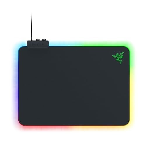 Razer Firefly V2 - Oyun fare altlığı (mikroyapılı yüzeyli oyun fare altlığı, kablo montajı ve RGB aydınlatma) Siyah