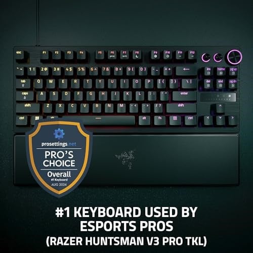 Razer Huntsman V3 Pro Tenkeyless - Sayısal Tuş Takımsız Analog Optik E-Spor Klavye - Razer Snap Tap & Hızlı Yangın Tetikleyici (Kontrol  - Seçenekler: Huntsman V2, Huntsman V2 PUBG, Huntsman V3 Pro...