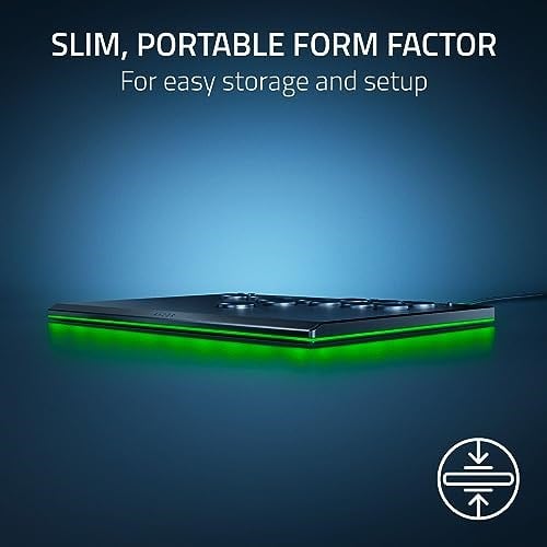 Razer Kitsune - PS5 ve PC için optik tüm düğmeli arcade kontrol cihazı (4 hassas hareket tuşlu düzen, düz doğrusal optik anahtarlar, ince, taşınabilir gövde) S - Seçenekler: Kitsune, Kitsune - Chun-Li