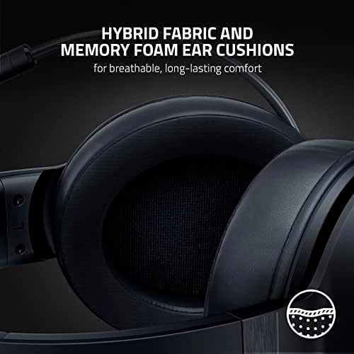 Razer Kraken V3 X Kablolu USB Oyun Kulaklığı: Hafif Yapı - Triforce 40mm Sürücüler - HyperClear Kardioid Mikrofon - 7.1 Surround Ses - Chroma RG - Seçenekler: Kraken V3 X, Kraken V3 HyperSense, Kraken