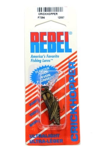 Rebel Lures Crickhopper Kriket/Çekirge Crankbait Balıkçılık Yemi, 1 1/2 İnç, 1/4 oz