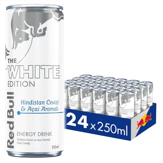 Red Bull Enerji İçeceği Hindistan Cevizi ve Açai 250 ml (24lü Paket 24x250 ml)