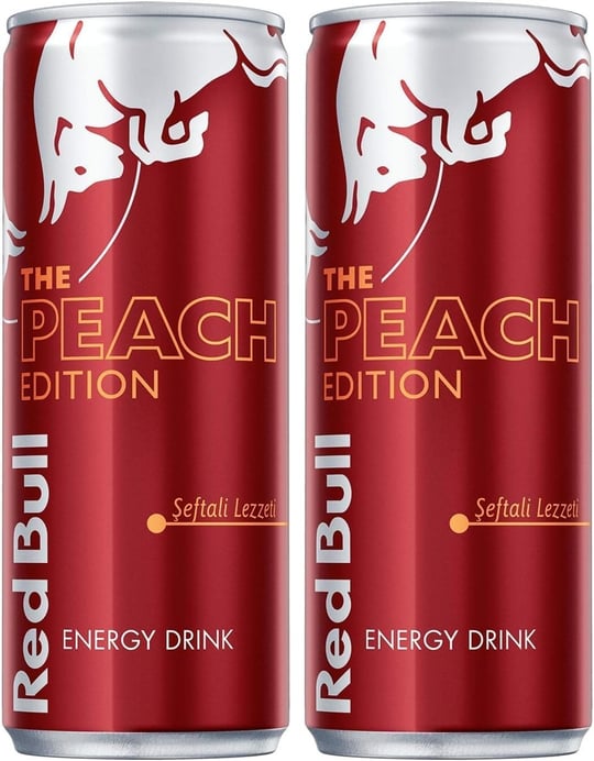 Red Bull Enerji İçeceği, Şeftali, 250 ml (24lü Paket, 24 x 250 ml)