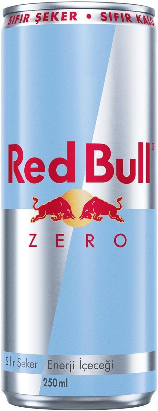 Red Bull Enerji İçeceği Zero, Sıfır Şeker, 250 ml x 24 Adet