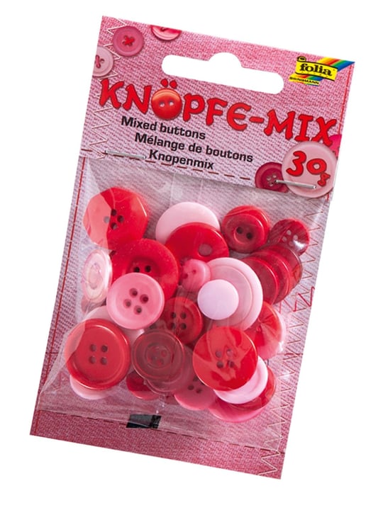 (Red) - Folia 12894, buttons mix, tone on tone mix, 30 g