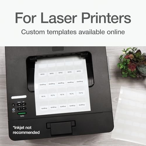 Redi-Tag Lazer Yazıcı Uyumlu İndeks Etiketleri, 2,9 x 3,2 cm, Beyaz, 375 Adet - Seçenekler: 1 1/8 x 1 1/4 - 100 Sekmeler, 1 1/8 x 1 1/4 - 375 Sekmeler