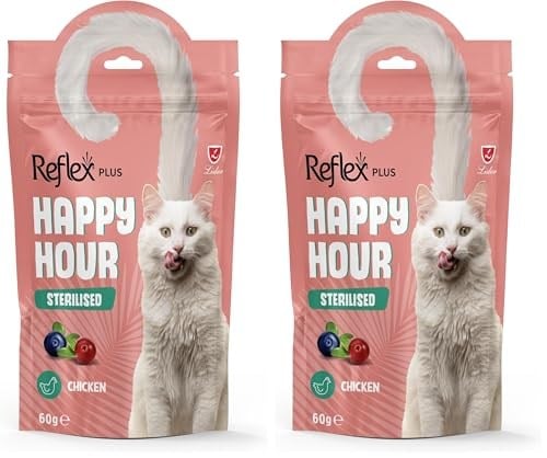 Reflex Happy Hour Kisirlaştirilmiş Kedi Ödül Mamasi 60 Grr 2li paket