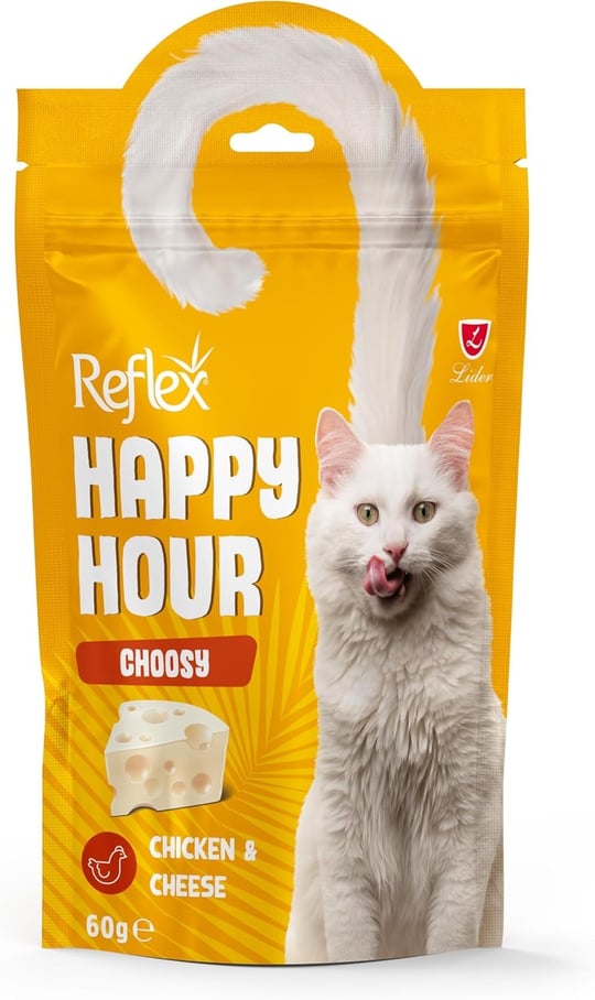 Reflex Happy Hour Seçici Kedi Peynir Tavuk Kedi Ödül 60 Gr