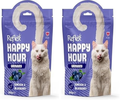 Reflex Happy Hour Üriner Sistem Destekleyici Kedi Ödül Mamasi 60 Gr 2li paket
