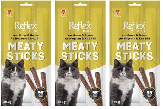 Reflex Kedi Ödül Stick Av Hayvanlı & Kaz 3 * 5 Gr (3 paketi)
