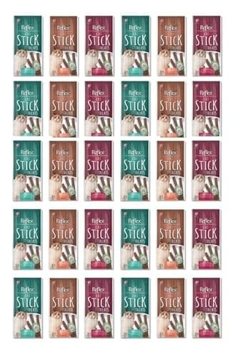 Reflex Kedi Ödülü, 3 Çeşit Karma Stick Treats, 30lu Set