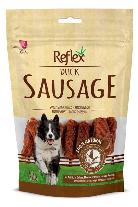 Reflex Kurutulmuş Duck Sausage Ördekli Sosis Köpek Ödülü 80 Gr