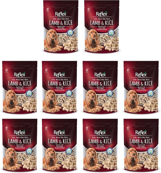 Reflex Kuzu Etli Ve Pirinçli Küçük Irk Köpek Ödülü, 10lu paket