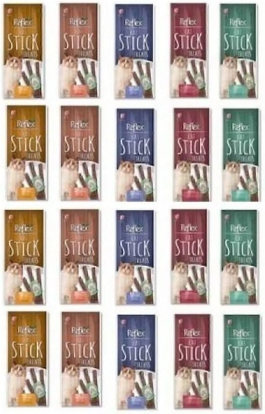 Reflex Plus Meaty Sticks Kedi Ödülü, 3x5 gr, 24 Paket