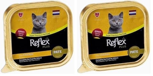 Reflex Plus Pate With Orgranic Chicken Adult Cat Food 85 Gr 2li paket