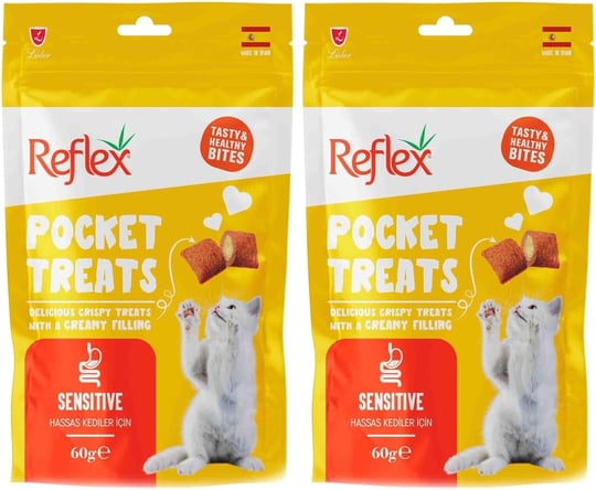 Reflex Pocket Treats Sensitive Hassas Kedi Ödül Maması 60 gr Tekli Paket