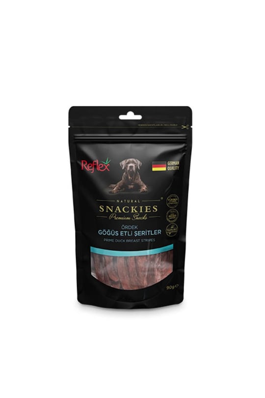 Reflex Snackies Ördek Göğüs Şeritleri Kurutulmuş Et Köpek Ödülü 90gr