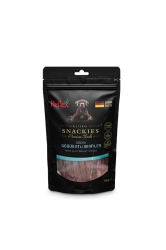 Reflex Snackies Ördek Göğüs Şeritleri Kurutulmuş Et Köpek Ödülü 90gr
