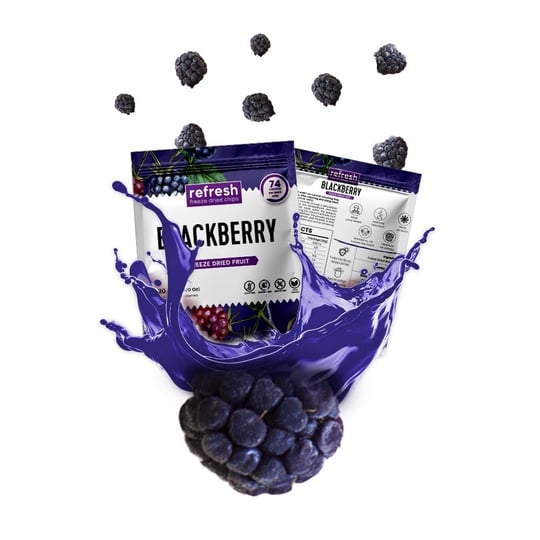 refresh Freeze Dried Böğürtlen - Dondurularak Kurutulmuş Meyve - Freeze Dry Meyve Kurusu 20gr