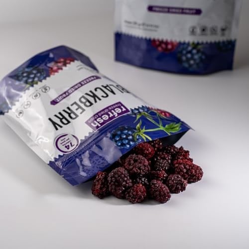 refresh Freeze Dried Böğürtlen - Dondurularak Kurutulmuş Meyve - Freeze Dry Meyve Kurusu 20gr